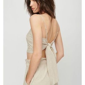 NEW Valeria Tie Back Linen Cami